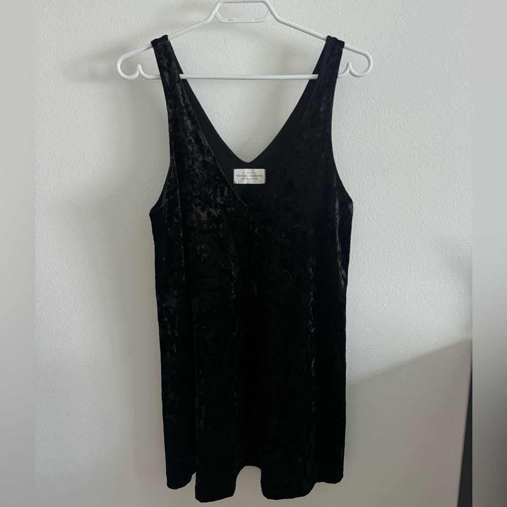 Velvet mini dress